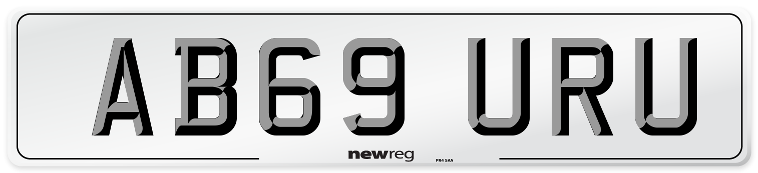 AB69 URU Number Plate from New Reg